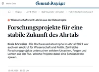 Forschungsprojekte Ahrtal - General-Anzeiger